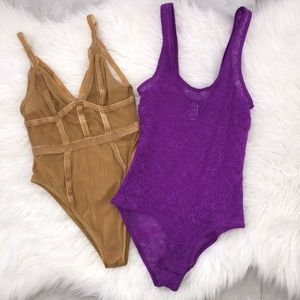BUNDLE of 2 Bodysuits, size XS/XXS